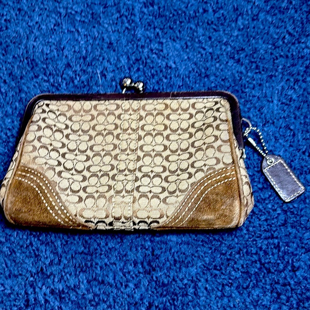 Vintage Coach cosmetics/wallet